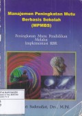Manajemen Peningkatan Mutu Berbasis Sekolah