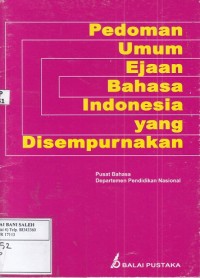 Pedoman Umum Ejaan Bahasa Indonesia yang Disempurnakan