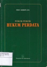 Pokok-Pokok Hukum Perdata
