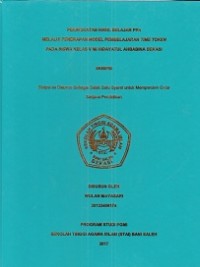 Peningkatan Hasil Belajar PKn Melalui Penerapan Model Pembelajaran Time Token Pada Siswa Kelas V MI Hidayatul Ahbabina Bekasi