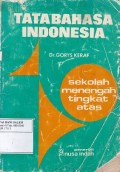 Tata Bahasa Rujukan Bahasa Indonesia untuk Tingkat Pendidikan Menengah